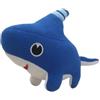AOLIAY Peluche con squalo blu per cani, sorridente squalo marino, bambola di peluche creativa, decorazione per la casa, divano 25 cm