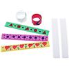 mia mai Buttons Braccialetti a scatto da colorare (20 pezzi, braccialetto in metallo con rivestimento in tessuto) - regalo per bambini