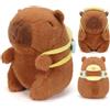 VerLuky Capibara Peluche, 20 cm Peluche Capybara Bambola, Simpatico Capybara Plush, Pupazzo Kapibara Cute, Simpatico Kapybara Plush, Capibara Peluche Giocattolo con Zaino di ape per Ragazzi Ragazze