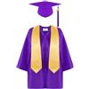 Generico Toga Bambino Blu, Set Toga Laurea Bambino Set Togas E Tocco Per Bambini Abito Da Laureato Sets Per Bambini 2026 2-12 Anni Costume Da Laureato Con Stola Cappello E Nappina 2026