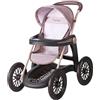 Smoby Passeggino Maxi Inglesina per Bambole, Carrozzina Giocattolo con 4 Ruote