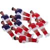 WOONEKY 10pezzi Giocatori di Calcio Balilla in Figure Mini di Calcio Balilla Accessori di Sostituzione e Riparazione di Ricambio per Tavoli da Gioco