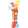 WOONEKY Set Mini Golf per Bambini Bastoni in Abs, Gioco da Esterno per Ragazzi e Ragazze, Giocattolo Sportivo per Migliorare Osservazione e Immaginazione Colore Casuale