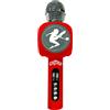 Lexibook, Miraculous Ladybug Cat Noir, Microfono Wireless con Altoparlante e luci, Bluetooth®, Funzione di Cambio Voce, Effetti Luminosi, Porta Micro SD, USB, Argento/Rosso, MIC260MI