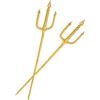 iplusmile 2 Pezzi Tridente A Spirale Giocattolo Tridente Tridente Prop Tridente Costume Prop Plastica Dorata