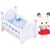 Sylvanian Families - Bebè Coniglio Cioccolato con Lettino