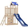 vidaXL Set da Gioco da Esterno in Legno Massello di Pino, Set da Gioco, Set da Gioco in Legno, casetta con Scivolo, playset, Set da Gioco da Giardino