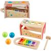 Fisher-Price Xilofono Giocattolo in Legno per Bambini, 6 Pezzi, attività Musicale per Bambini in età prescolare dai 18 Mesi in su