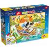 Liscianigiochi 48205 Mickey Puzzle Doppia Faccia Supermaxi, 60 Pezzi