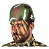 Atosa -59037 Casco Militare Camouflage Verde Unico (59037)