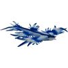 Bullyland 67511 - Statuetta a forma di lumaca blu oceanica, ca. 6,5 cm, fedele ai dettagli, senza PVC, ideale come piccolo regalo per bambini dai 3 anni in su