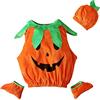 Generico Costume Halloween Neonato Zucca senza maniche Con Sacchetto Di Caramelle Costume Vestito Bambino Cosplay Per Halloween Carnevale Cosplay