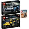BRICKCOMPLETE Lego Technic 42151 Bugatti-Bolide, 42123 McLaren Senna GTR & 30710