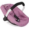 Bayer Chic 2000 - Seggiolino per bambole per bambole, accessori per bambole, jeans rosa, 45 x 31 x 32 cm