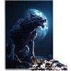 OLIKED Puzzle del lupo mannaro per adultiPuzzle di cartone Puzzle per adulti 1000 pezzi di puzzle di Natale regali per le donne 26 x 38 cm.