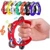 Kisangel Set 7 Pezzi Tamburelli per Bambini con Campanelli in Plastica Colorata, Strumenti Musicali Percussione Portatili per Giochi e Feste Infantili