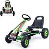 SOARS Go Kart a Pedali per Bambini, Macchina per Bambini con Sedili Regolabili in 2 Posizioni e 4 Ruote Antisdrucciolo, Carico 30 kg, per 3 Anni + (Verde, 101 X 61 X 62 CM)