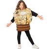 DEGUISE TOI - Costume dolciario dorato per bambini - 1 tunica - Taglia unica - Oro - Costume per bambini - 100% poliestere - Lavare a mano - Carnevale
