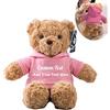 MeterBear Orsacchiotto Peluche Personalizzato con Nome Foto, Orsetto di Peluche Teddy Bear come Regali Personalizzati per lui Natale Regali Compleanno San Valentino Anniversario (26cm)