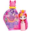 IMC Toys VIP Pets Cats Elektra | Gattini da Collezione Che brillano al Buio, con Lunghi Capelli da pettinare e 15 Accessori- Giocattolo per Bambini e Bambine +3 Anni, Multicolour