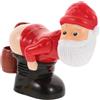 TOYANDONA Babbo Natale Fart Bubble Blower Divertente Di Natale Per Bambini Macchina Automatica Per Bolle Per Giochi All'aperto Creatore Di Bolle Per Feste Giocattolo