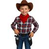FIESTAS GUIRCA | Fondina Doppia con Due Pistole Giocattolo - Accessorio per Costume da Cowboy del Vecchio West per Bambini - Ideale per Feste in Maschera e Carnevale - Nero