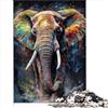 AITEXI Puzzle adulti da 1000 pezzi Puzzle con pittura a forma elefante Puzzle in legno Bambino bambini Bambini Ragazzi Ragazze Antistress Sfida difficile 1000 pezzi （50x75 cm）