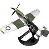 TECKEEN Lega WWII Nord America P-51B Mustang Fighter Modello di Aereo Modello 1:72 Modello di Simulazione Scienza Modello di Mostra
