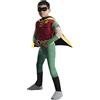 Rubie's Rubies, costume deluxe da Robin per bambini di DC Teen Titans, taglia S