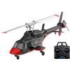 Quibuilds A61 Scala 1/53 Air-wolf Mini elicottero RC, 2.4G 4CH Telecomando, Modalità 6G con 6 assi Gyro, One-Key Decollo/Atterraggio, Regalo per gli appassionati di RC / Agli amanti del modello di