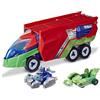 PJ Masks PJ Launching Seeker Preschool Toy, Transforming Vehicle Playset with 2 Cars, 2 Action Figures, and More, for Kids Ages 3 and Up
