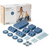 MODU Il set MODU Dreamer | Deep Blue & Sky Blue | Costruzioni a grandezza naturale | 25+ modelli per gioco attivo e motricità | Cavalcabile e gioco d'equilibrio | Fantasia e movimento, 0-6 anni