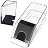 Elesunory Vassoio per scarpe e scarti per blackjack, trasparente, dispenser di carte in acrilico per carte da gioco, vassoi porta scarti per blackjack e accessori da poker (4 mazzi)