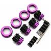 EPTNNASO H-P-I SAVAGE Flux X XL 21 25 SS 4.6 17mm Hex Wheel Conversion With 5mm Extensions Purple