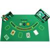 PALUPLUS Set da Poker Completo da 200 Fiches con Scatola in Metallo, Panno Verde da 90x57 cm, 54 Carte, Dealer Button, Big Blind e Small Blind -1016C -1,7