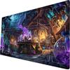 ymyukop Riftbound TCG Playmat 24x14 pollici con marcatura a zona design non ufficiale inclusa custodia per giochi da tavolo Playmat (Sanctum Arcano)