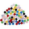 LRXIYODE 80 Palline di Marmo Solide da 12mm per Bambini Gioco Educativo in Plastica per Sviluppare Immaginazione Spaziale Giocattolo Affidabile per Casa e Scuola Stili multipli