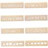HoveeLuty pezzi di lavagna da 2x8 pollici in legno per scrivere, tracciare lettere, apprendimento prescolare, facile da usare, tappetino sensoriale per bambini, principianti, forniture per scrivere, tracci