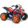 INJUSA Quad Elettrico Bambini 2 4 Anni The Beast Repsol 12V Pedale Acceleratore Retromarcia Ruote Grandi Giocattolo Fuoristrada Blu Batteria Inclusa Regalo Esterno Guida Sicura INJUSA