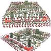 Bagima Soldatini Giocattolo Figure 37 * 32 * 3 290 Pz Mini Soldati Figure Modello Giocattolo per Bambini Soldato Playset con Accessori Esercito Uomini per Bambini