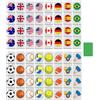 Shenrongtong Set di giochi di tessere Mahjong, set di blocchi Mahjong, modello di bandiera di tessere di gioco, blocchi di gioco di fuga in riva al mare, giochi di tessere per picnic in famiglia