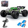 X-Verse 1:16 Auto telecomandata, 50 km/H, spazzola di carbone motore RC ad alta velocità Offroad Drift Auto da corsa, 2,4 GHz, 4 WD All Terrain Offroad Auto da corsa, 3 batterie (verde)