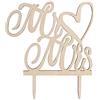 OUNONA Topper Per Torta Nuziale Per Sposi Cake Topper, Cake Matrimonio in Legno Mr &Amp;Amp; Mrs Decorazioni Per Torte Nuziali Eleganti Per Anniversari E Feste Di Nozze Con