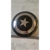 Nautical Replica Hub Grande scudo medievale da appendere alla parete, decorazione per la casa da collezione per i fan di Deadpool e Wolverine, perfetta per decorazioni e cosplay (scudo nero di Capitan America)