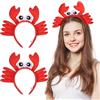 Milisten 2 Pezzi Cerchietti per Chioma a Forma di Granchio 25x20 Cm, Fascia Decorativa Leggera per Feste e Cosplay, Accessori per Chioma per Ragazze, Copricapo per Eventi Mascherati