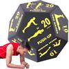 Generico Dadi di fitness, dadi di allenamento per l'esercizio | Gioco da dadi yoga a 12 lati - Allenamento per la Accessori per palestra per la casa per il condizionamento sportivo della di yoga di riabilitazi