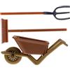 Toyvian Set Di 2 Attrezzi Agricoli in Miniatura Realistici Accessori Per Mini Case in Scala 112 Set Di Giocattoli Per Bambini