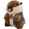 Generico Giocattolo Di Peluche - Morbida E Carina Marmotta Di Peluche E Bambola Di Cartone Animato Con Vestiti - | Tenero Regalo Di Compleanno Per Ragazze E Bambini | Giocattolo Decorativo Per Bambini Camera D