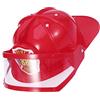 Garneck Cappello Giocattolo da Pompiere in Plastica Rossa per Bambini