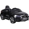 HOMCOM Macchina Elettrica per Bambini BMW 6GT 6V 106 x 64 x 51 cm Nero | Macchina Telecomandata, Musica e Fari LED, MP3, Clacson